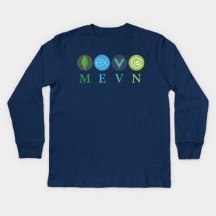 MEVN Stack Kids Long Sleeve T-Shirt